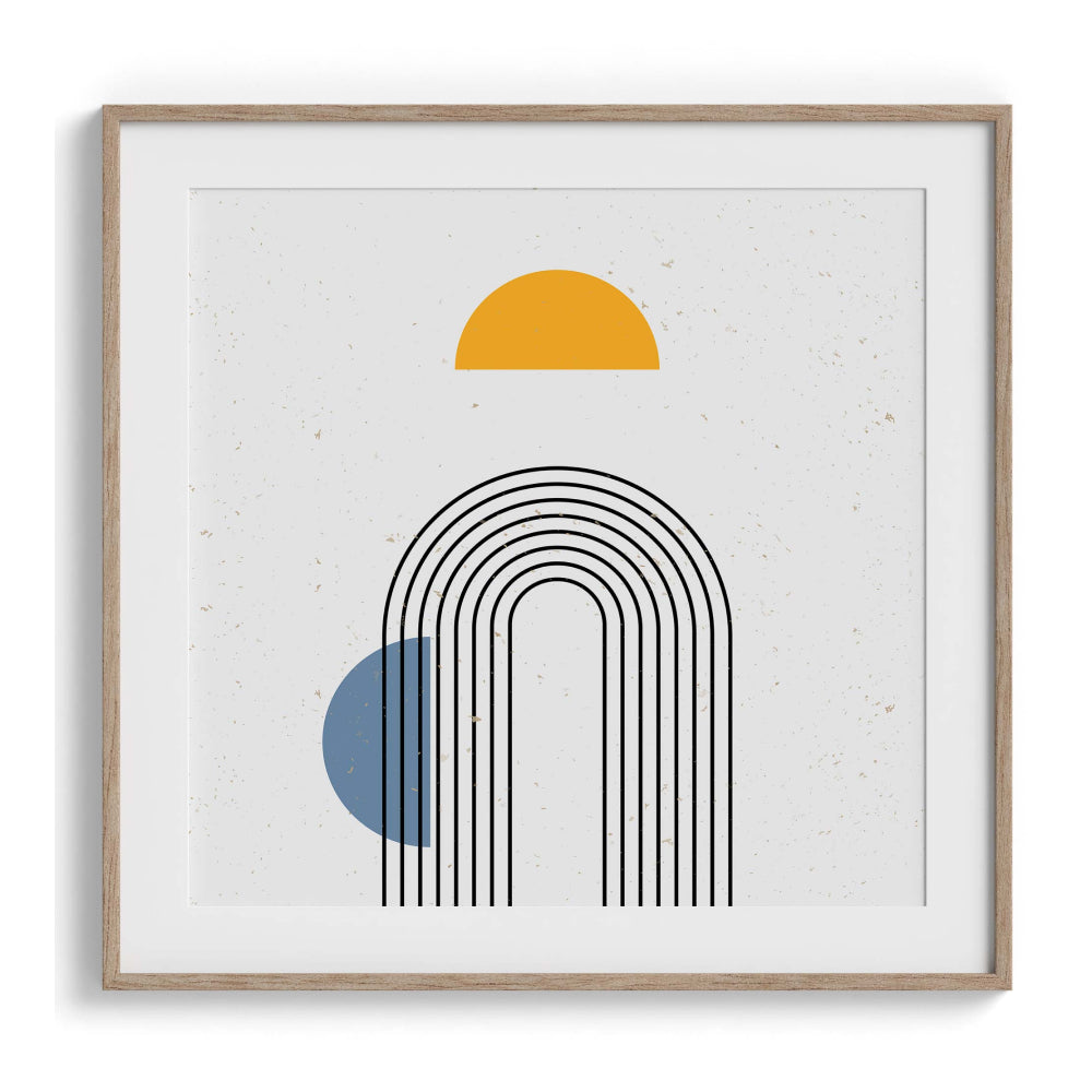 Curved lines Wall Painting For Bedroom