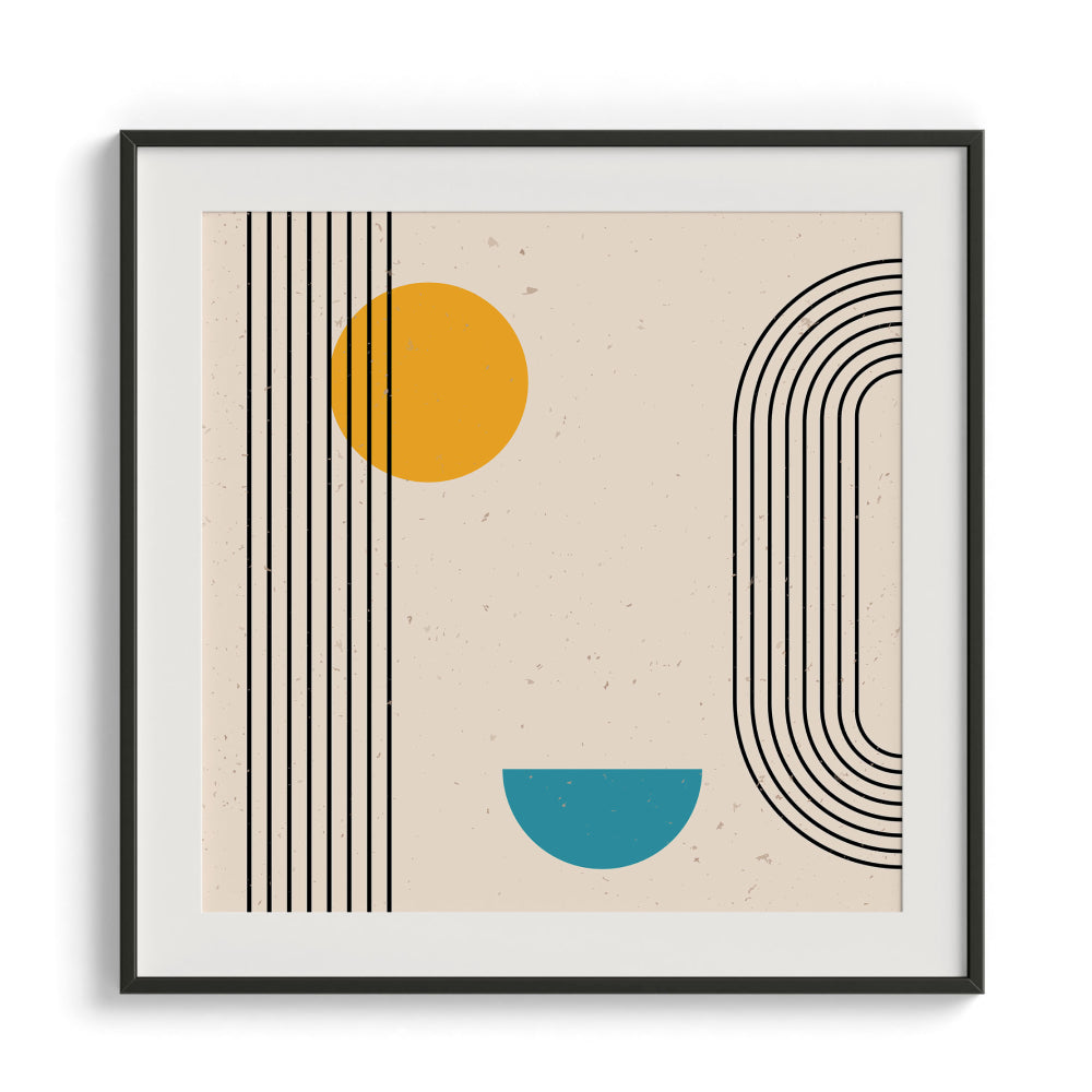 Curved lines Framed Art For Wall