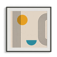 Curved lines Framed Art For Wall