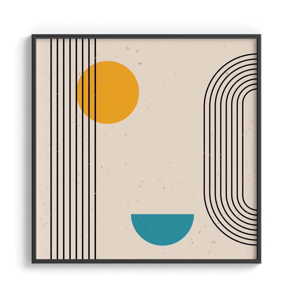 Curved lines Framed Art For Wall