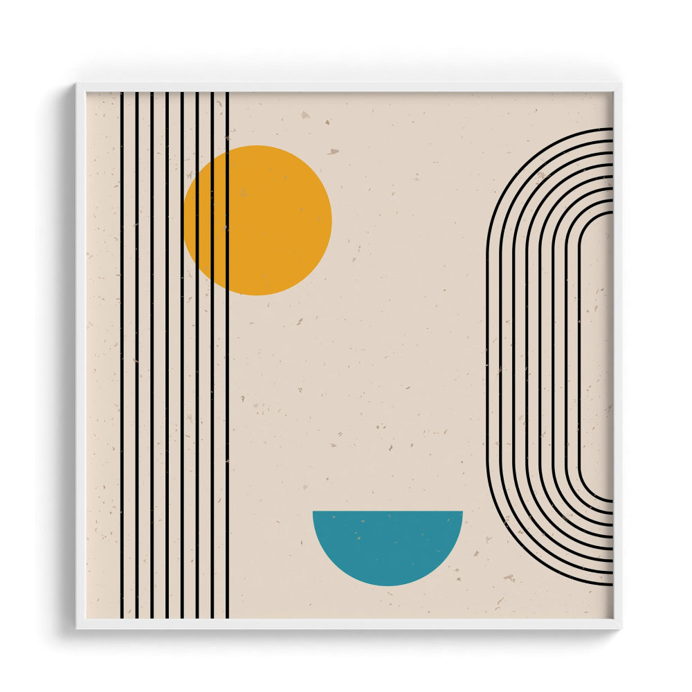 Curved lines Framed Art For Wall