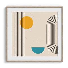 Curved lines Framed Art For Wall