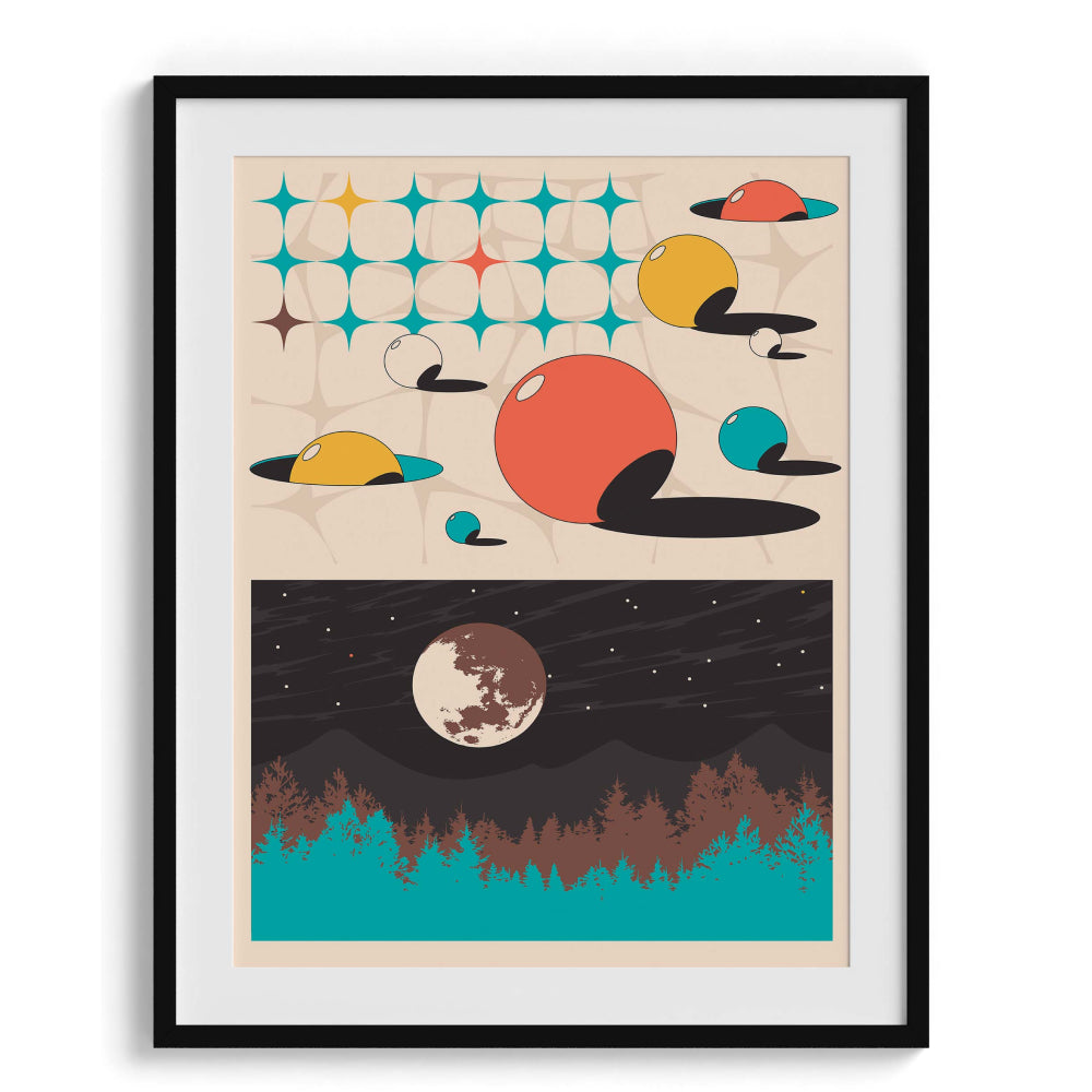 Retro retake Framed Art For Wall