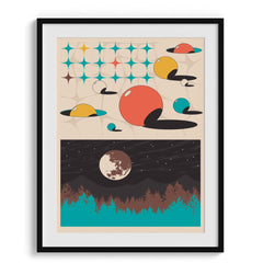 Retro retake Framed Art For Wall