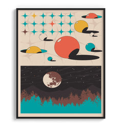 Retro retake Framed Art For Wall