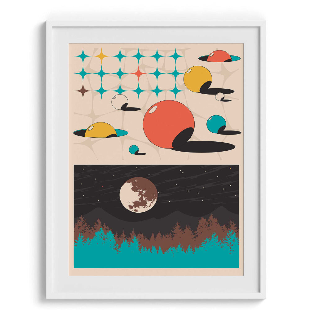 Retro retake Framed Art For Wall