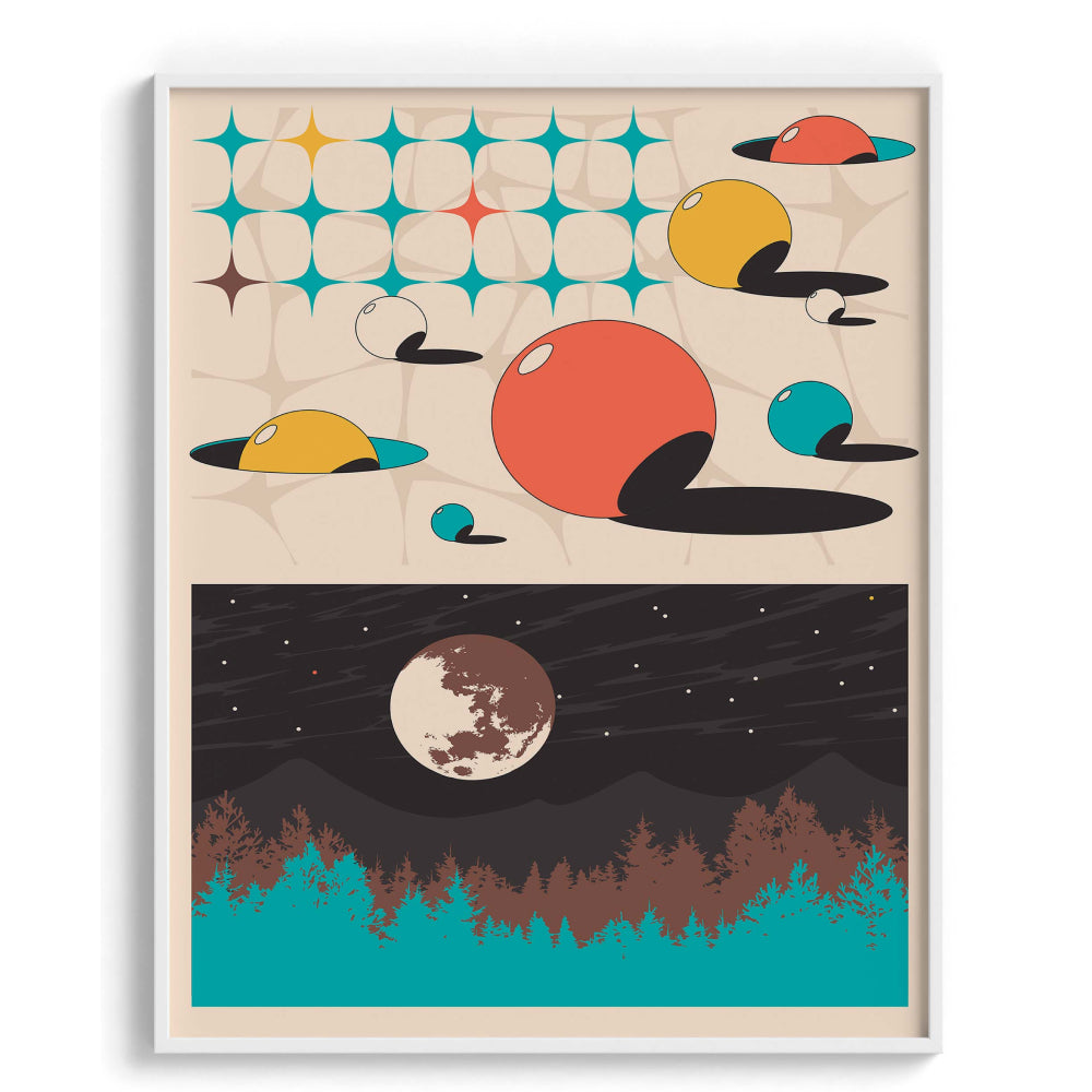 Retro retake Framed Art For Wall