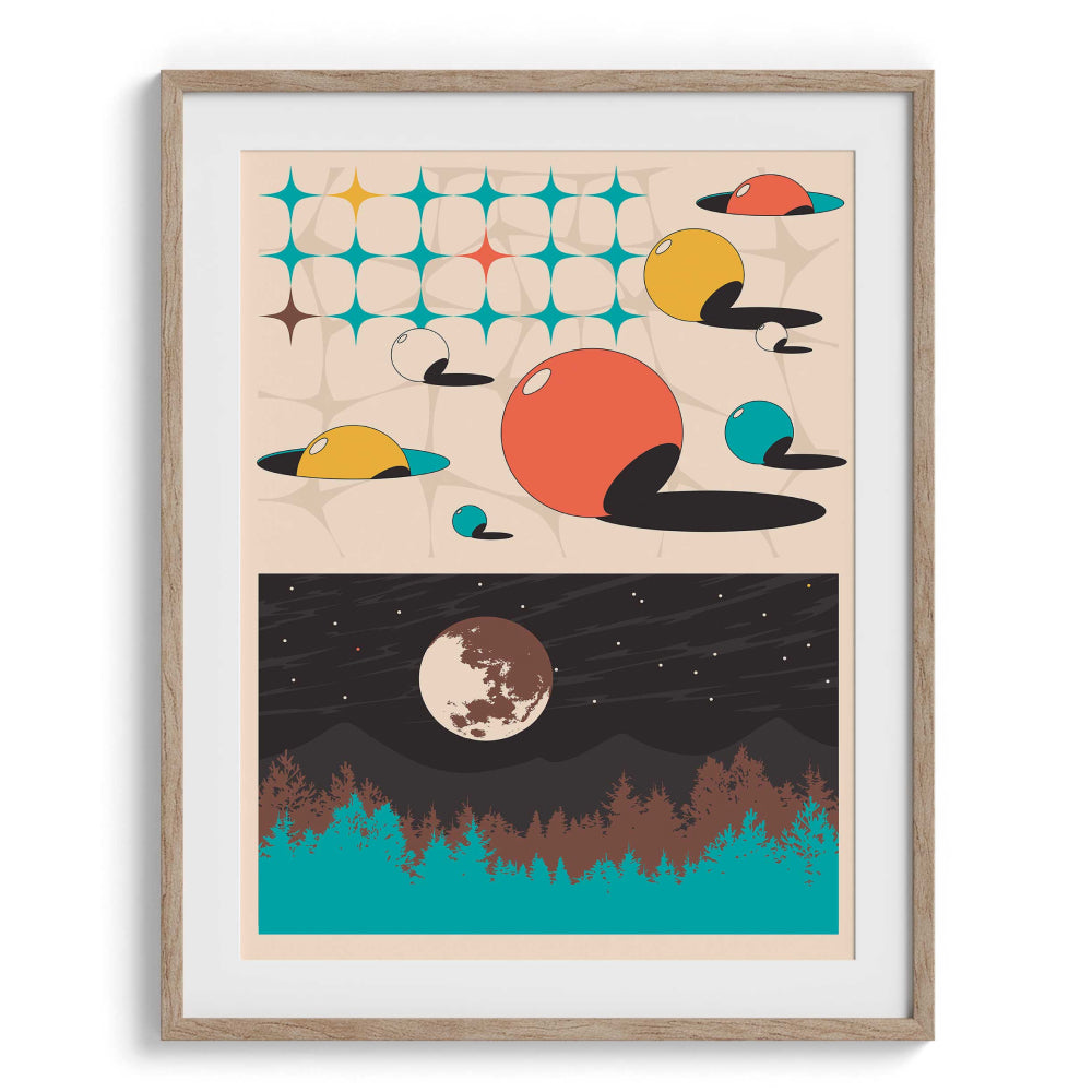 Retro retake Framed Art For Wall