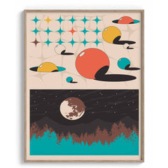 Retro retake Framed Art For Wall