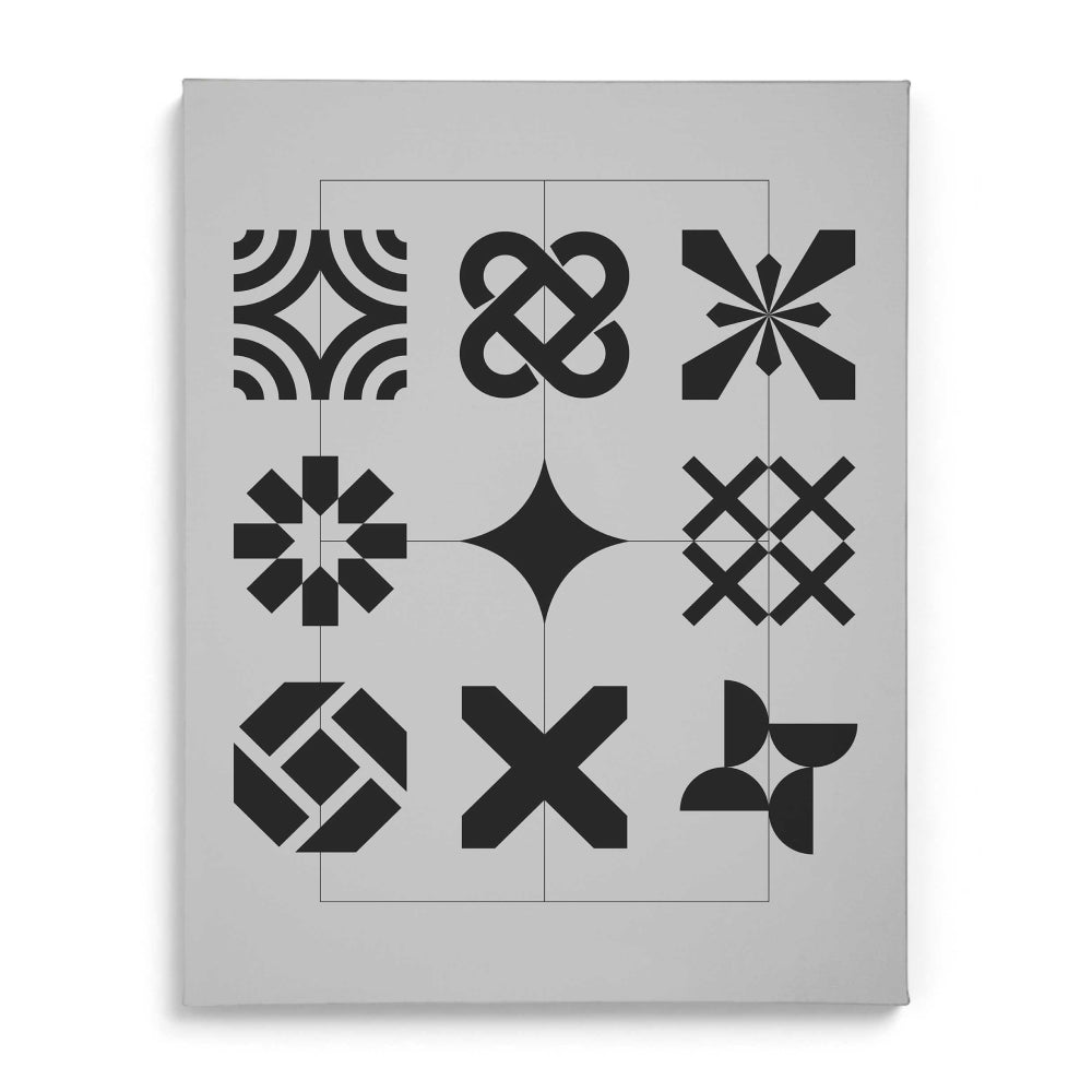 Follow the geometry Canvas Wall Art