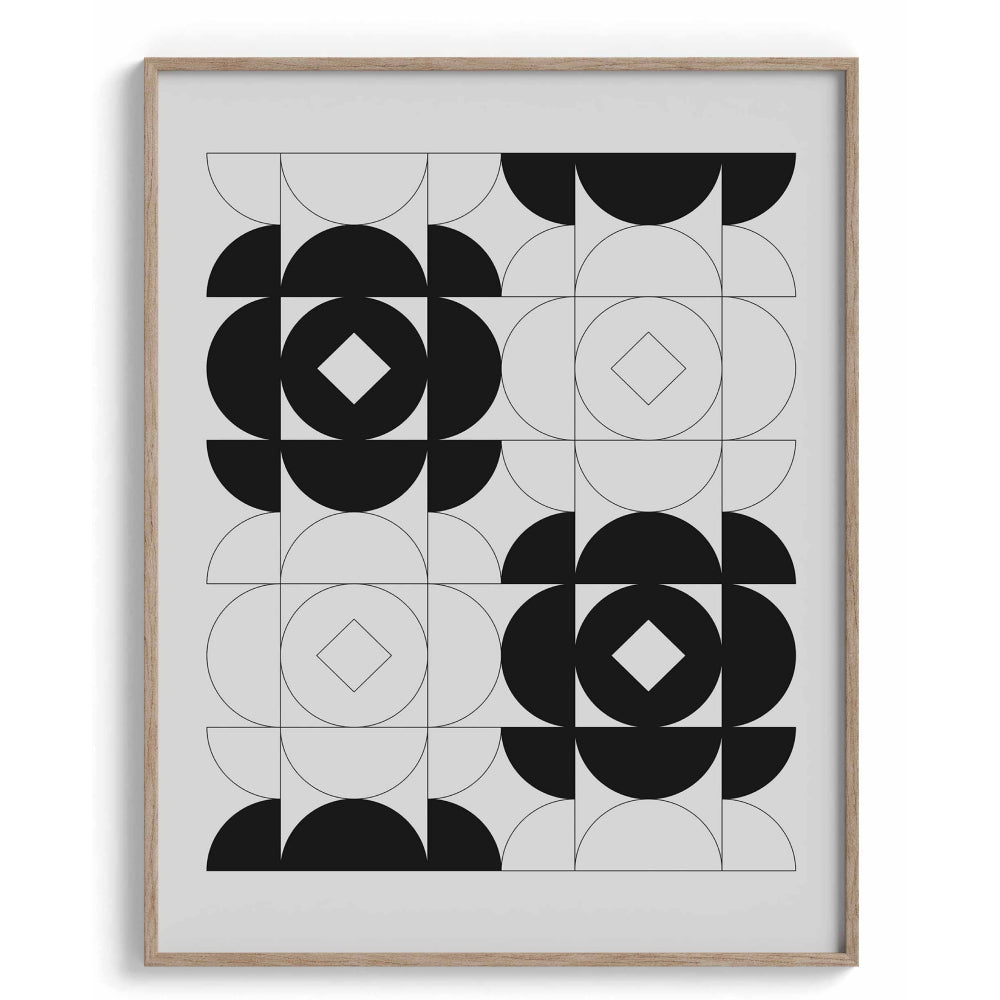 Follow the geometry Framed Art For Wall