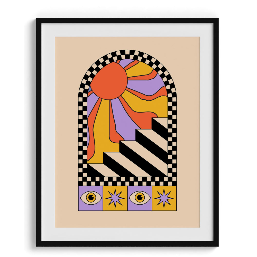Retro-Futuristic Forms Wall Art Decor