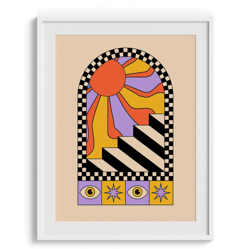 Retro-Futuristic Forms Wall Art Decor