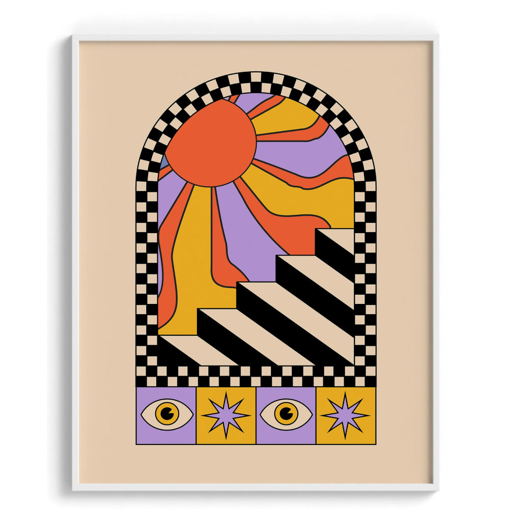 Retro-Futuristic Forms Wall Art Decor