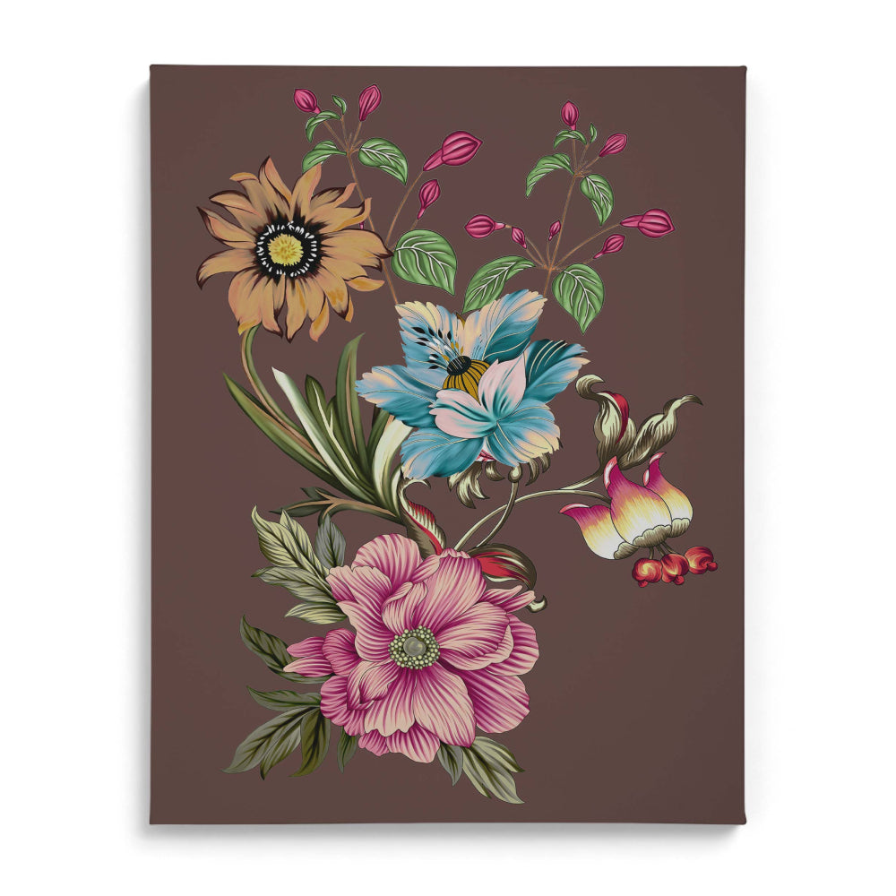 Azure Bloom Canvas Wall Paintings