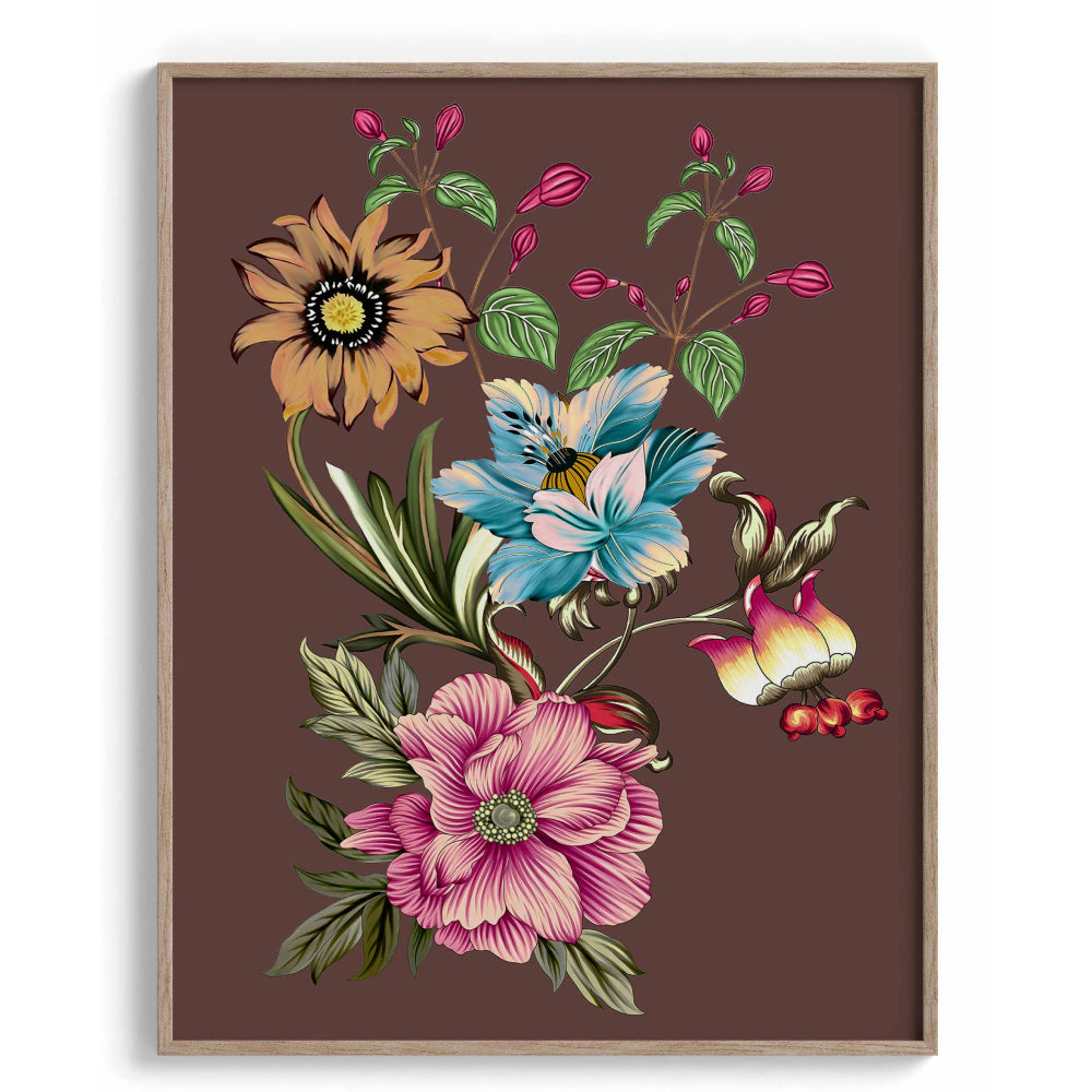 Azure Bloom Canvas Wall Paintings