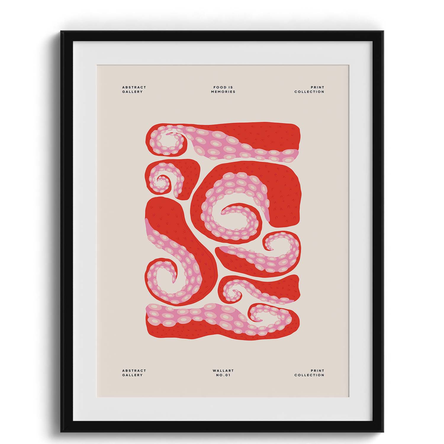 Abstract Squid Swirls Art Print