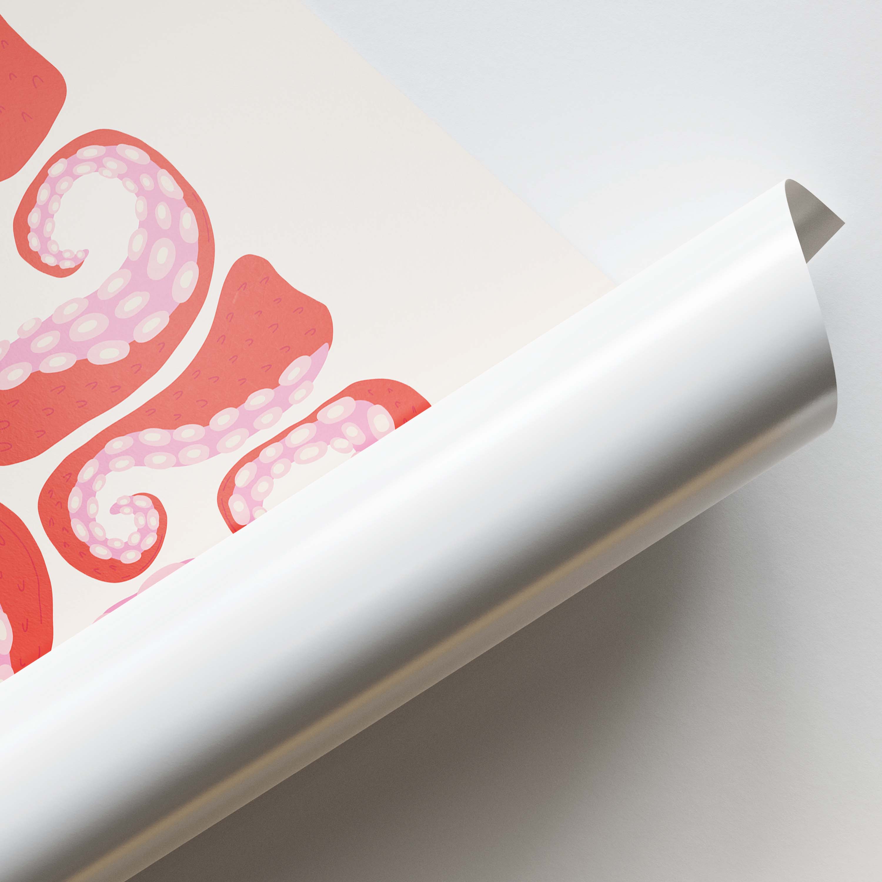 Abstract Squid Swirls Art Print