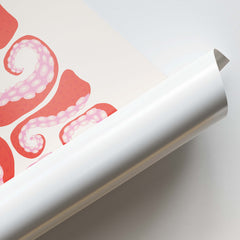 Abstract Squid Swirls Art Print