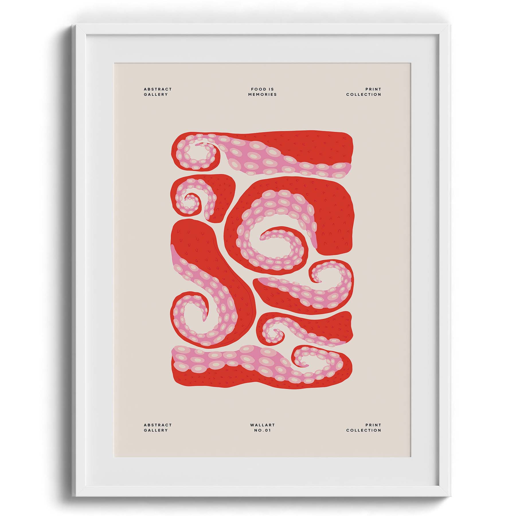 Abstract Squid Swirls Art Print
