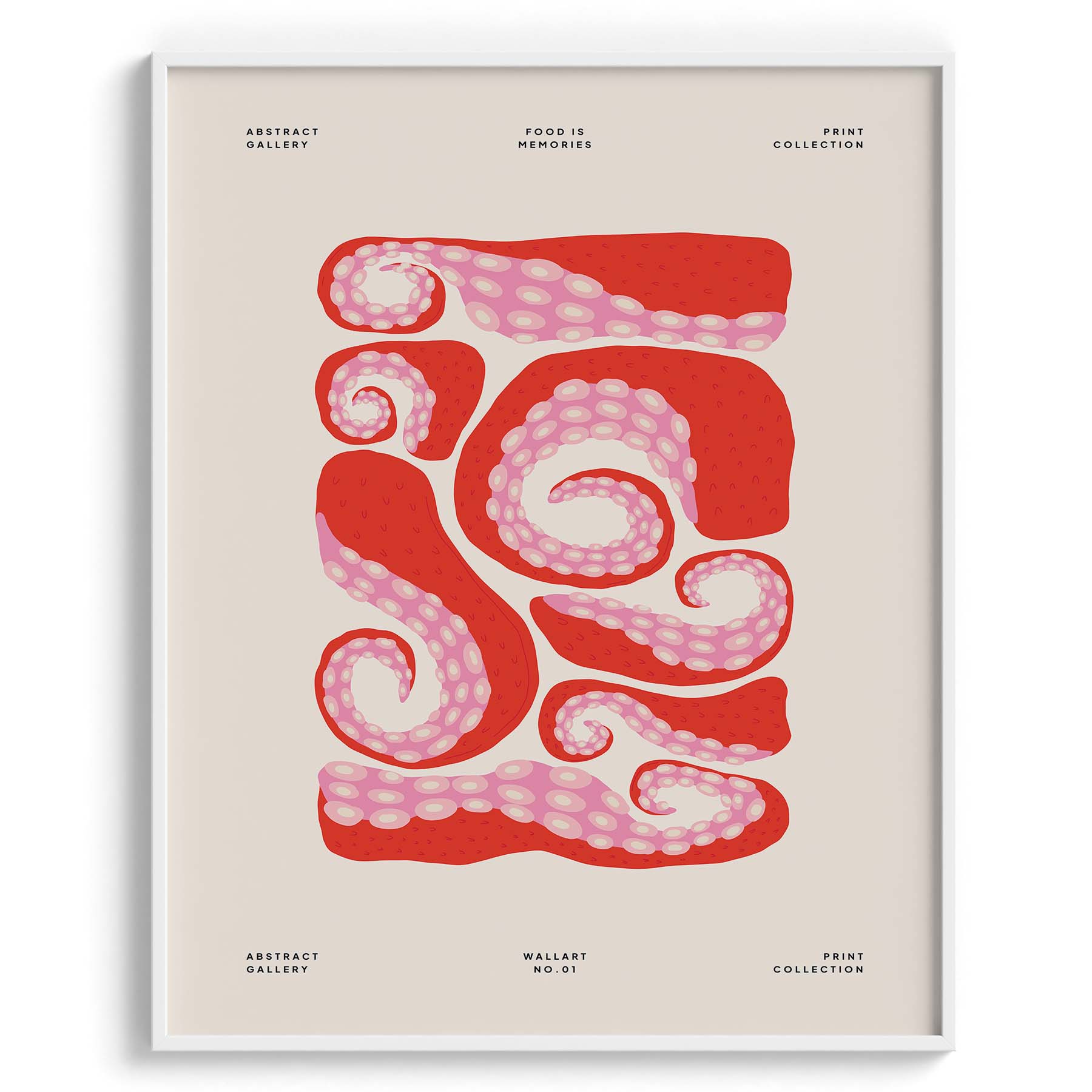 Abstract Squid Swirls Art Print
