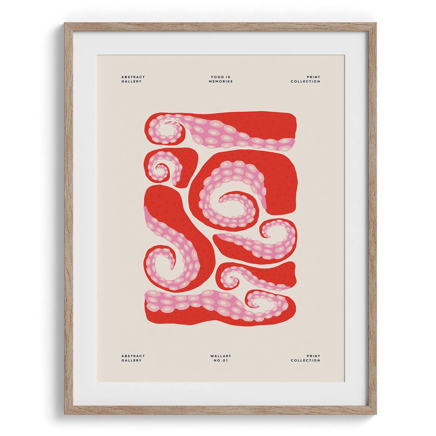 Abstract Squid Swirls Art Print