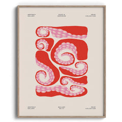 Abstract Squid Swirls Art Print
