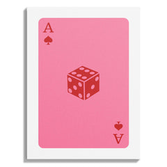 Ace of Spades Dice Card Print