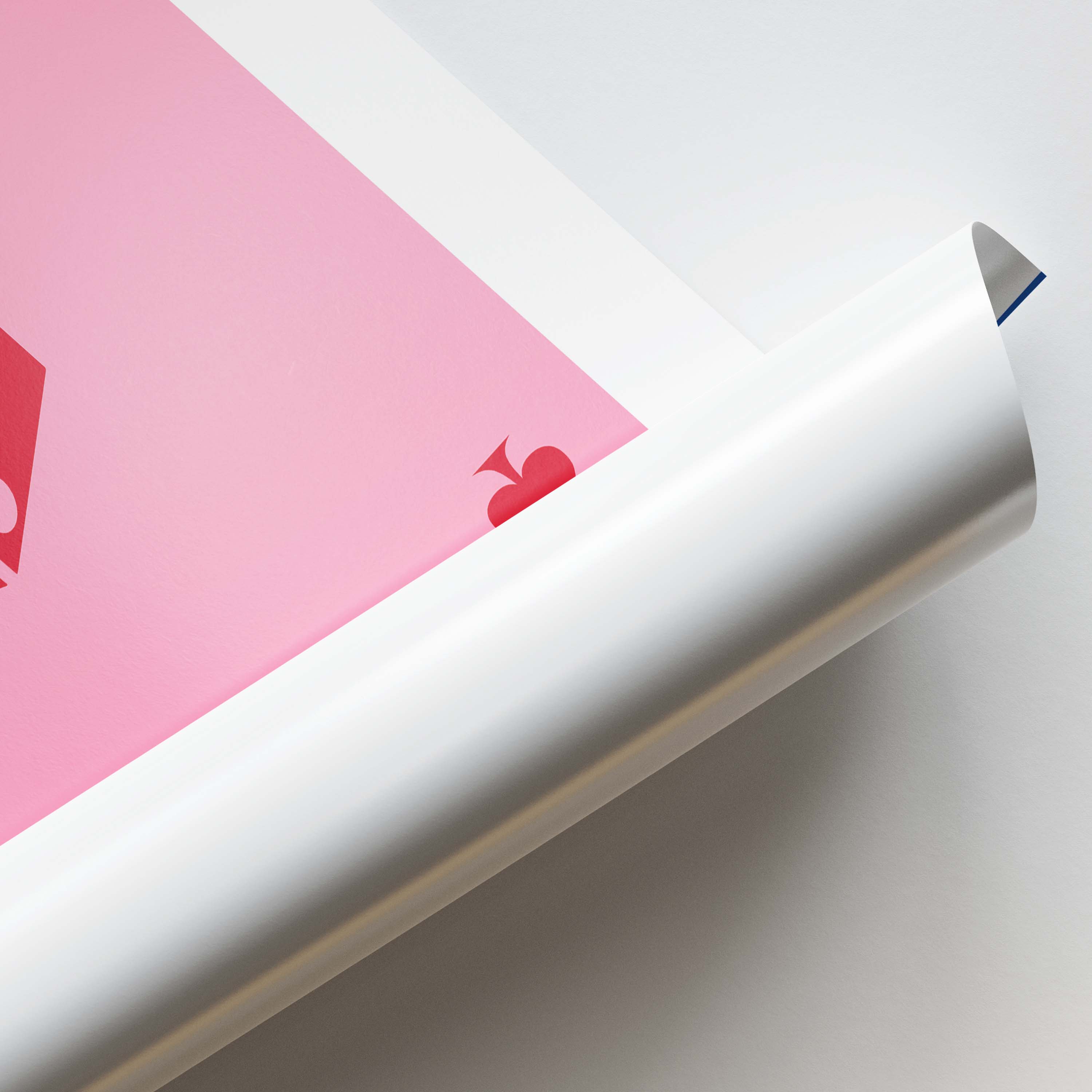 Ace of Spades Dice Card Print