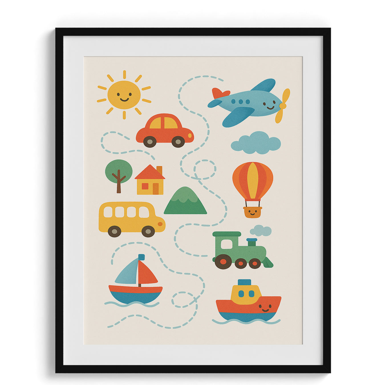 Adventure Journey Kids Map Poster