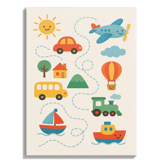 Adventure Journey Kids Map Poster