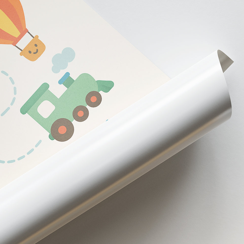 Adventure Journey Kids Map Poster