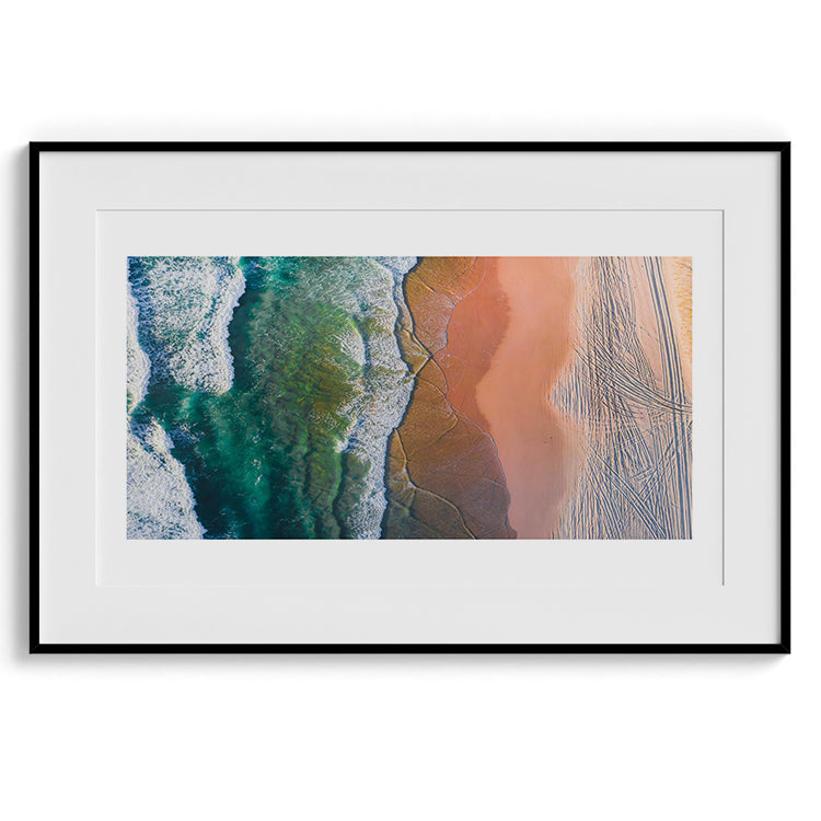 Aerial Ocean & Sand Gradient