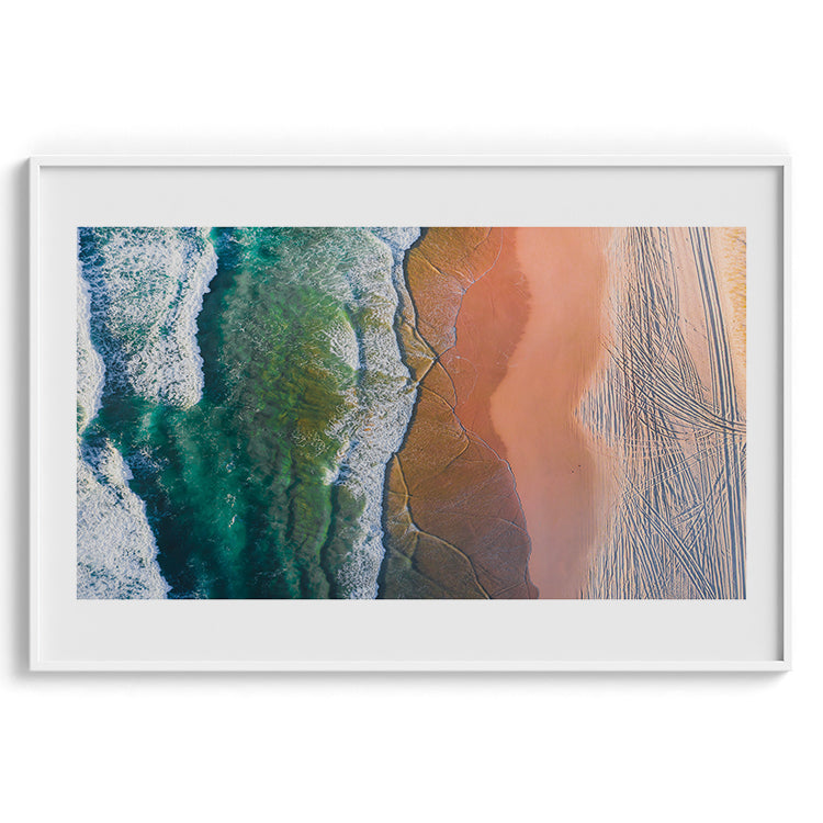 Aerial Ocean & Sand Gradient