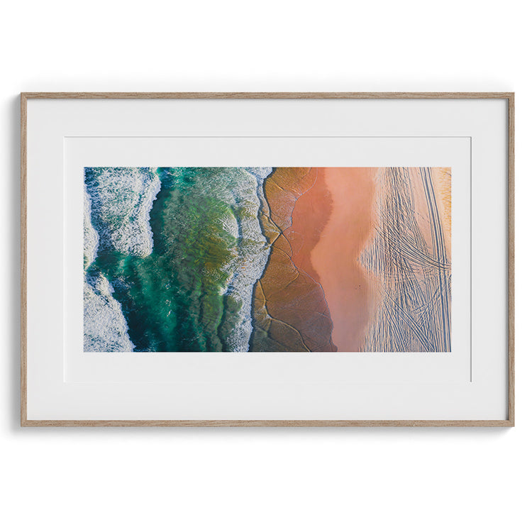 Aerial Ocean & Sand Gradient