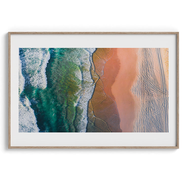 Aerial Ocean & Sand Gradient