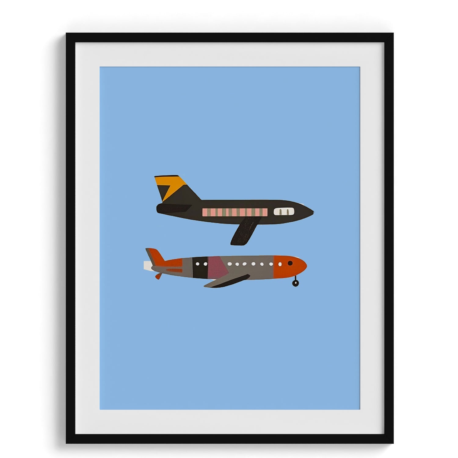 Airplanes in Flight Kids Poster
