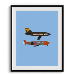 Airplanes in Flight Kids Poster