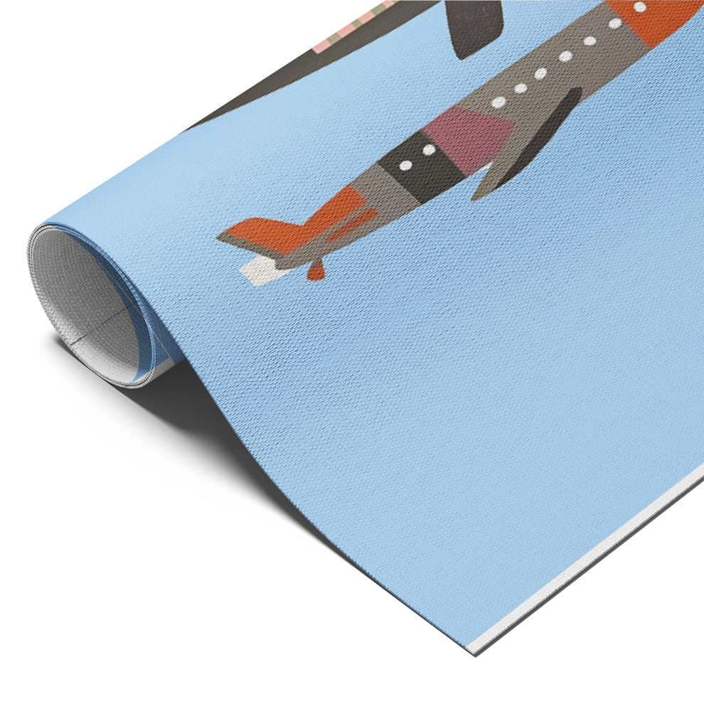 Airplanes in Flight Kids Poster