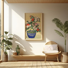 Azalea Bonsai Botanical Painting