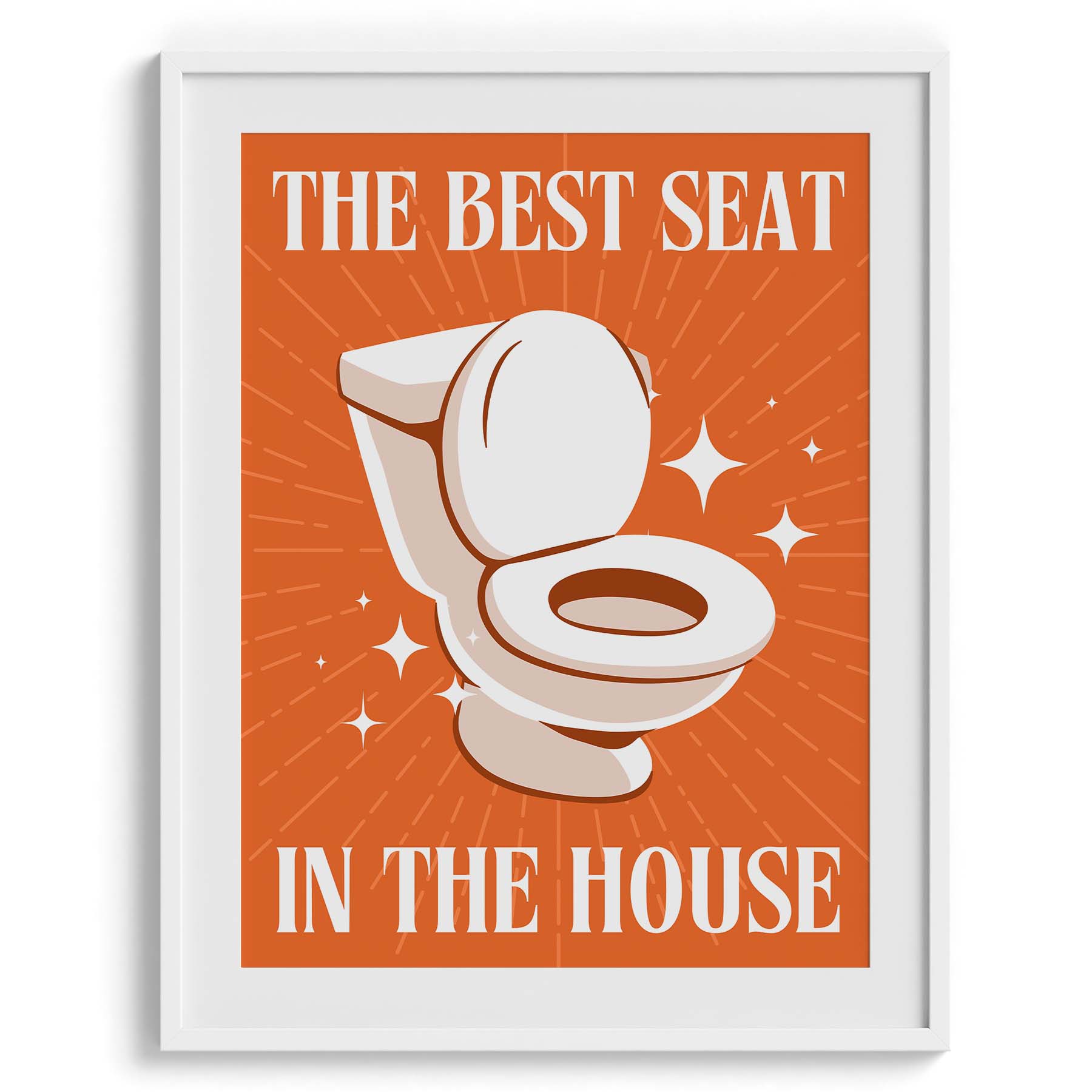 Best Seat in the House – Fun Bathroom Art