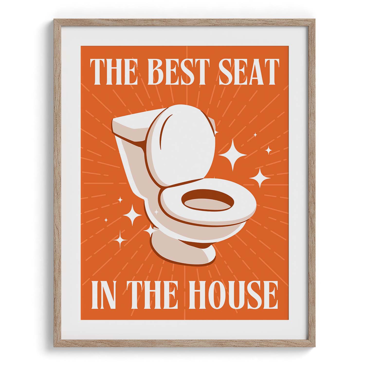 Best Seat in the House – Fun Bathroom Art