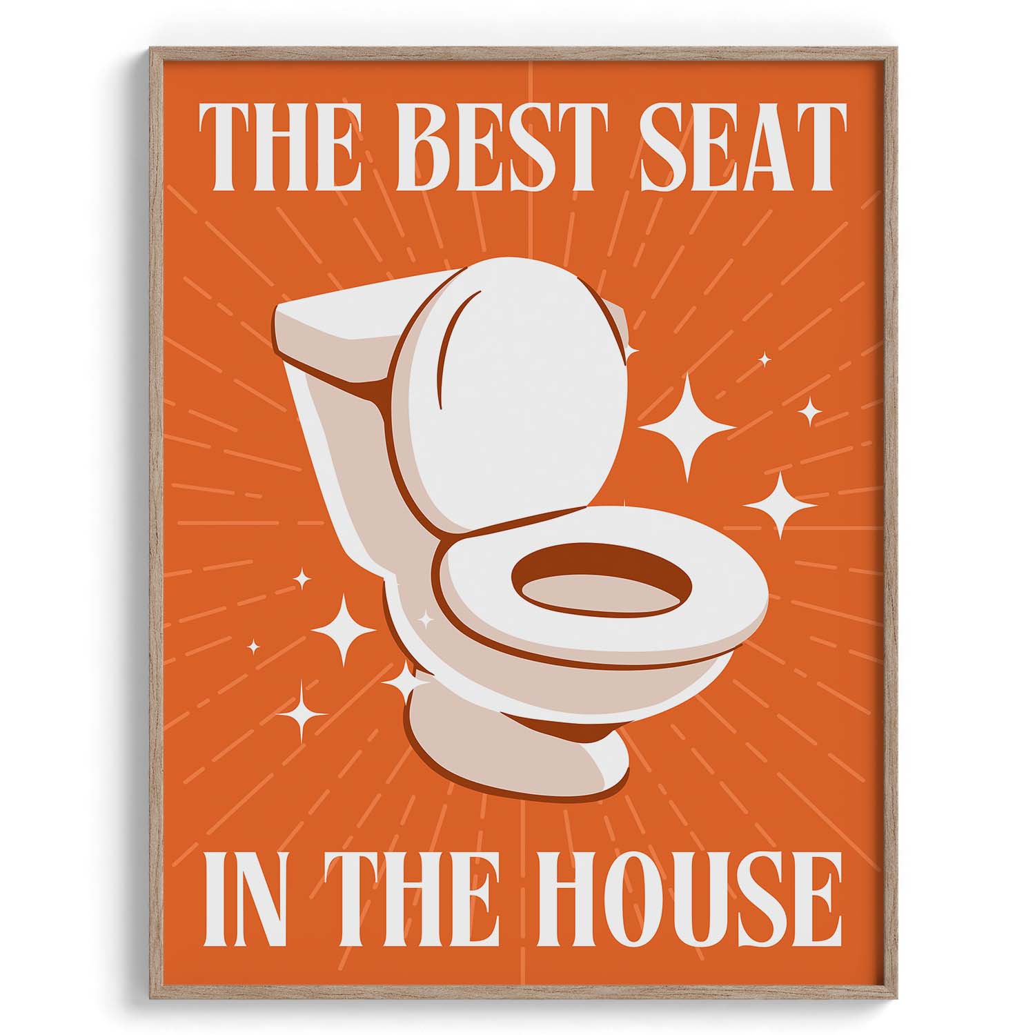 Best Seat in the House – Fun Bathroom Art