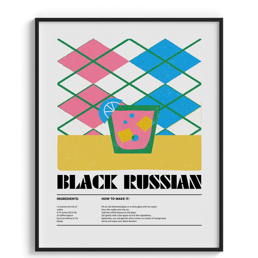 Black Russian Canvas Wall Paintings
