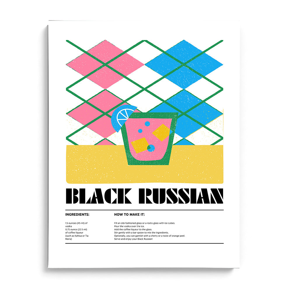 Black Russian Canvas Wall Paintings