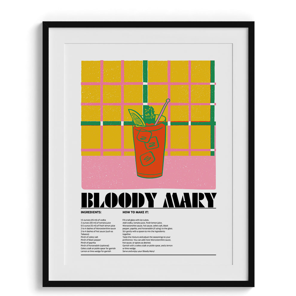 Bloody Mary Wall Painting For Cafe