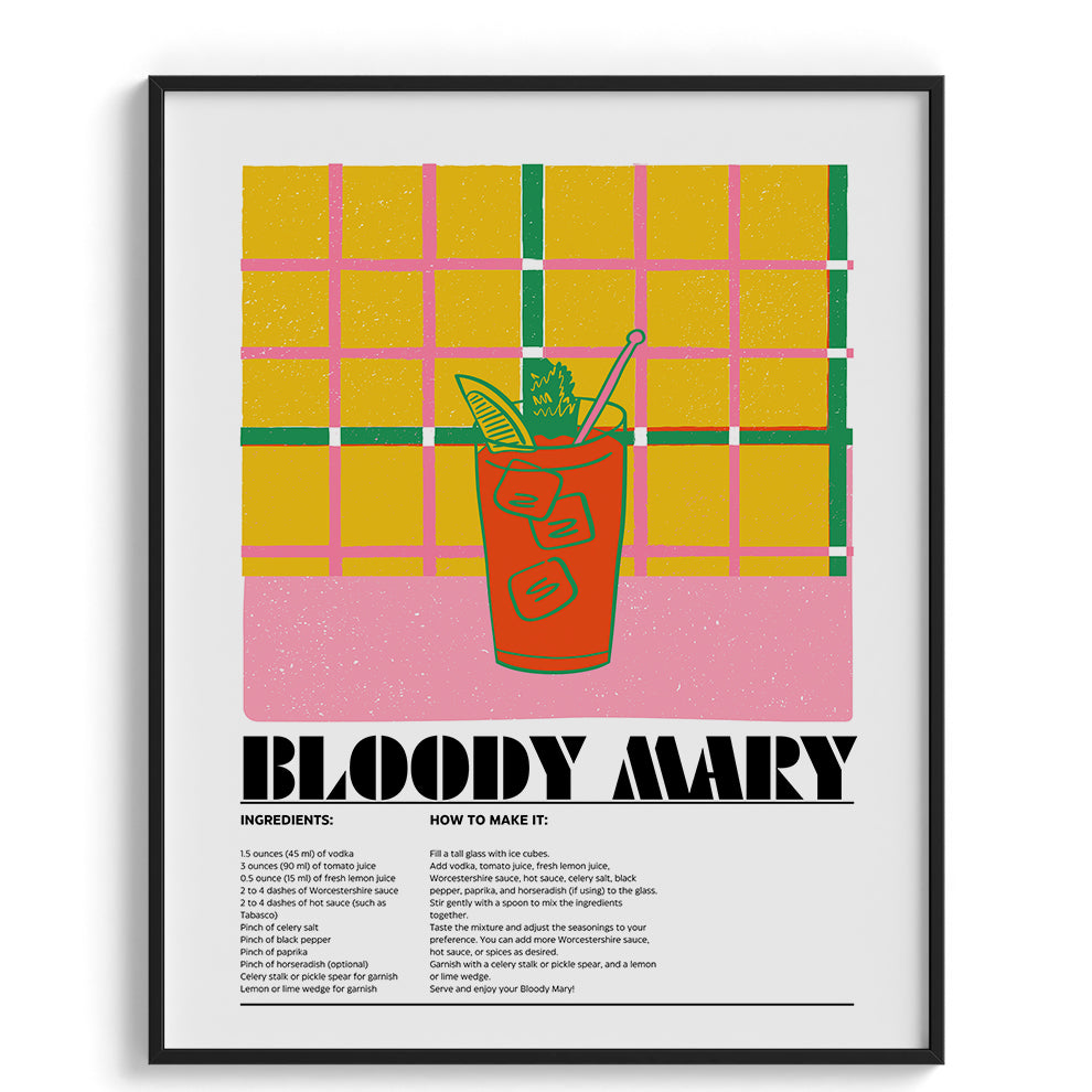 Bloody Mary Wall Painting For Cafe