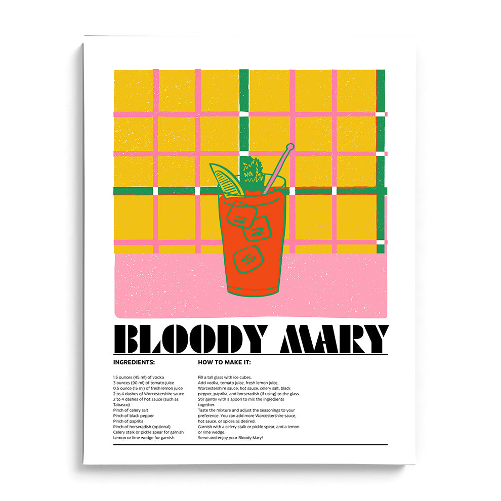 Bloody Mary Wall Painting For Cafe