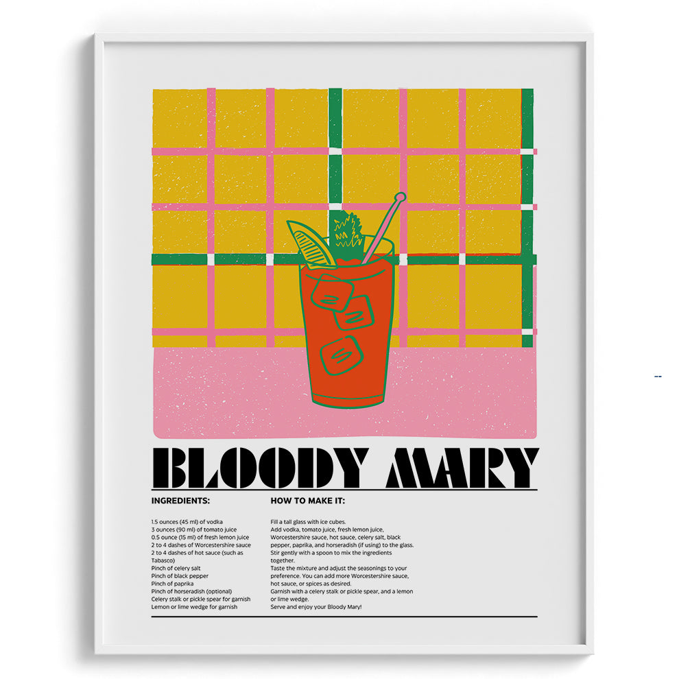 Bloody Mary Wall Painting For Cafe