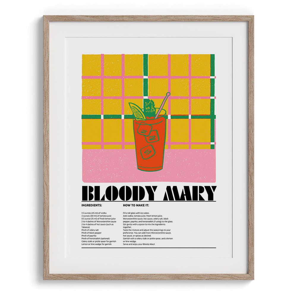 Bloody Mary Wall Painting For Cafe